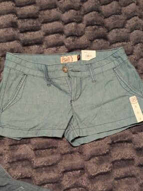 SO Women's Light Blue Denim Jean Shorts